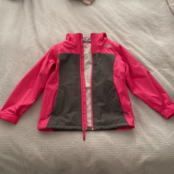 The North Face girls pink double layer coat NWOT - Picture 7 of 14